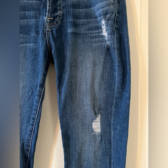 7 For All Mankind Medium Wash Distressed Josefina Style Skinny Women’s size 25 - Picture 7 of 16